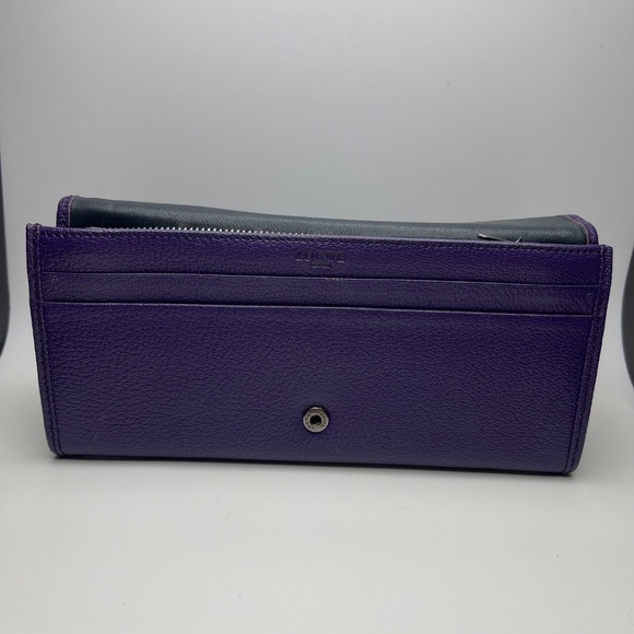 Loewe Purple Bifold Continental Wallet w/ Anagram - Preowned - Picture 4 of 15